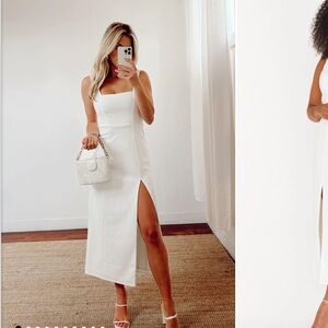 Show Me Your Mumu Eden Midi Dress in white